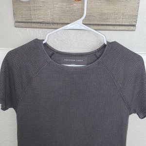 Gray American Eagle Outfitters top